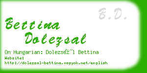 bettina dolezsal business card